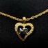 0759-Dây chuyền nữ-Nina Ricci gold plated heart shape necklace1