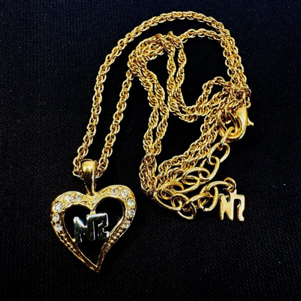 0759-Dây chuyền nữ-Nina Ricci gold plated heart shape necklace4
