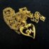 0759-Dây chuyền nữ-Nina Ricci gold plated heart shape necklace5