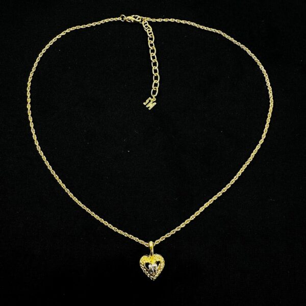 0767-Dây chuyền nữ-Nina Ricci heart pendant necklace-Như mới2