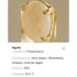 0897-Bông tai nữ-White Agate gemstone gold plated earrings-Khá mới7