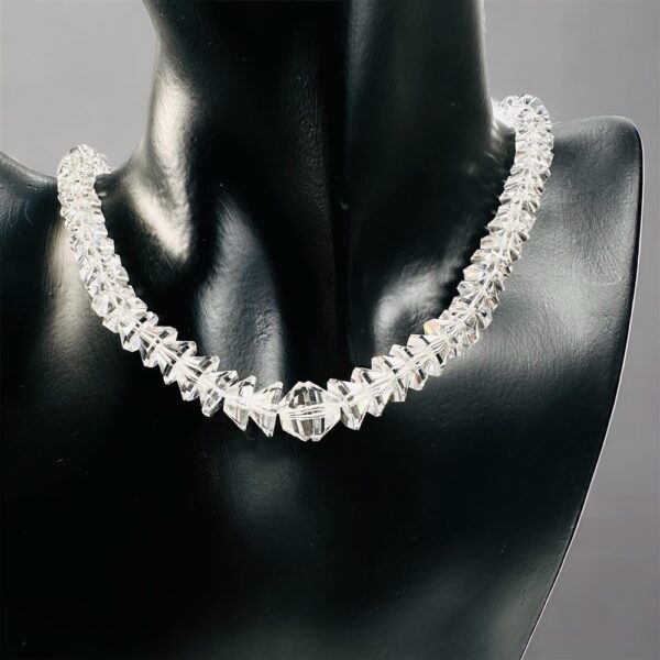 0859-Dây chuyền pha lê-Faceted Crystal necklace-Khá mới0