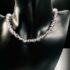 0855-Dây chuyền pha lê-Faceted Crystal necklace-Như mới0