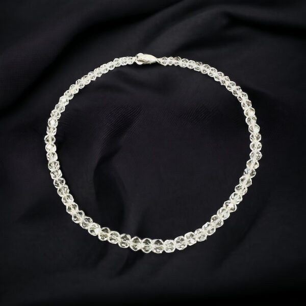 0856-Dây chuyền pha lê-Faceted Crystal necklace-Khá mới1