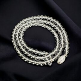 0858-Dây chuyền nữ-Clear Crystal Quartz long necklace-Khá mới