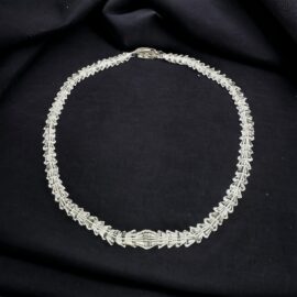 0850-Dây chuyền pha lê-Faceted Crystal necklace-Như mới