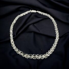 0751-Dây chuyền pha lê-Faceted Crystal necklace-Như mới