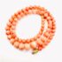 0842-Dây chuyền nữ-Japanese Red coral & gold filled clasp necklace-Khá mới4