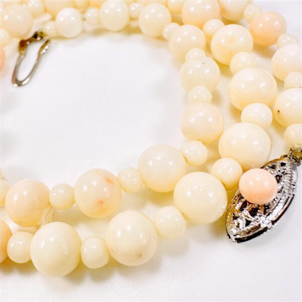 0841-Dây chuyền nữ-Angel Skin Coral Bead necklace-Khá mới6