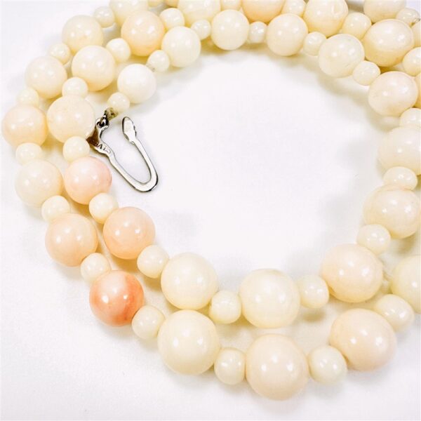 0841-Dây chuyền nữ-Angel Skin Coral Bead necklace-Khá mới5