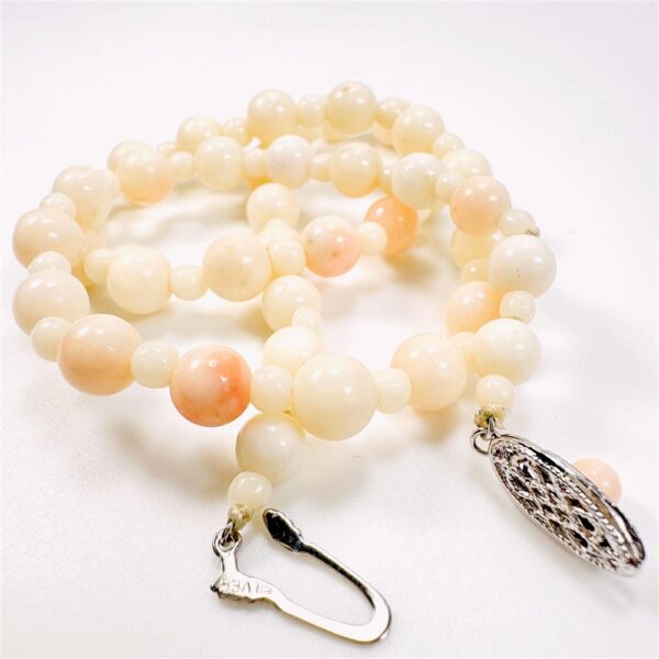 0841-Dây chuyền nữ-Angel Skin Coral Bead necklace-Khá mới10
