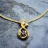 0763-Dây chuyền nữ-Nina Ricci gold plated & gemstone necklace-Như mới0
