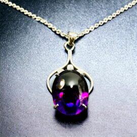 0794-Dây chuyền nữ-Amethyst pendant AM870 Korea necklace-Khá mới