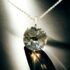 0798-Dây chuyền nữ-Clear quartz silver plated necklace-Khá mới0