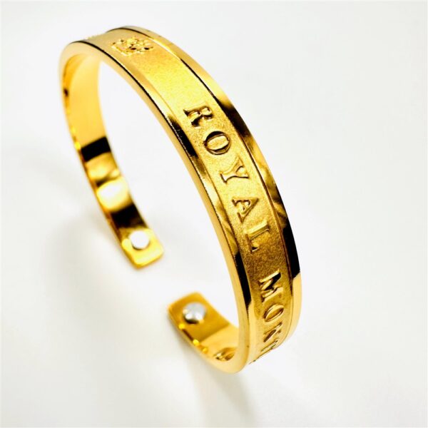 0937-Lắc tay từ tính-Royal Montres gold plated & Germanium power bracelet-Chưa sử dụng/Khá mới4