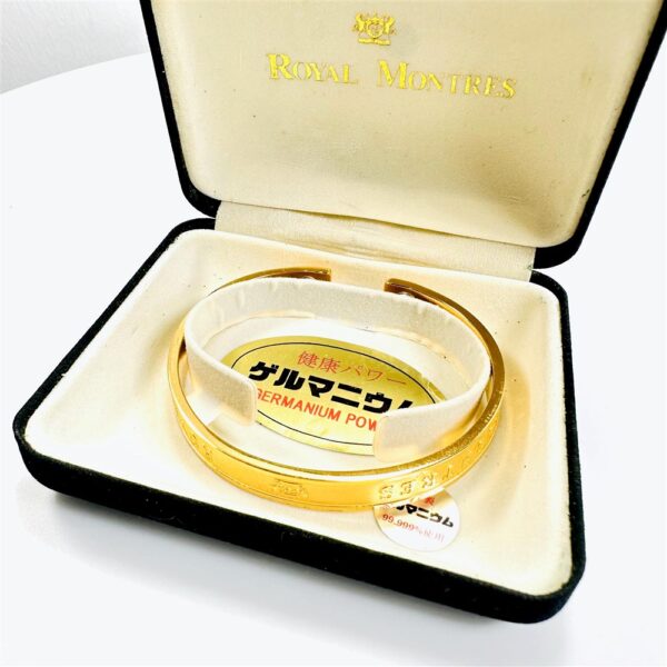 0937-Lắc tay từ tính-Royal Montres gold plated & Germanium power bracelet-Chưa sử dụng/Khá mới12