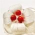 0955-Ghim cài áo-Silver & red coral flower brooch-Như mới3