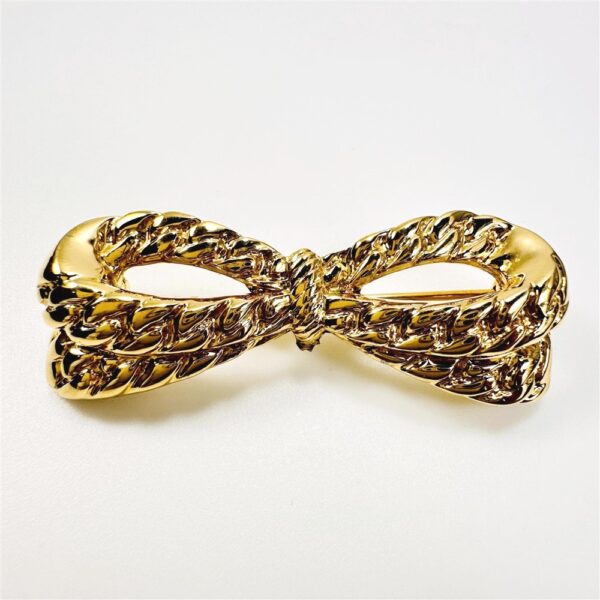 0962-Ghim cài áo-Nina Ricci gold plated bow brooch-Như mới2