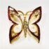 0954-Ghim cài áo-Gold plated & enamel butterfly brooch-Khá mới2