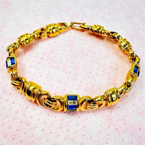 0936-Vòng tay nữ-14K Gold plated & crystal bracelet-Khá mới2