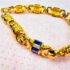 0936-Vòng tay nữ-14K Gold plated & crystal bracelet-Khá mới4