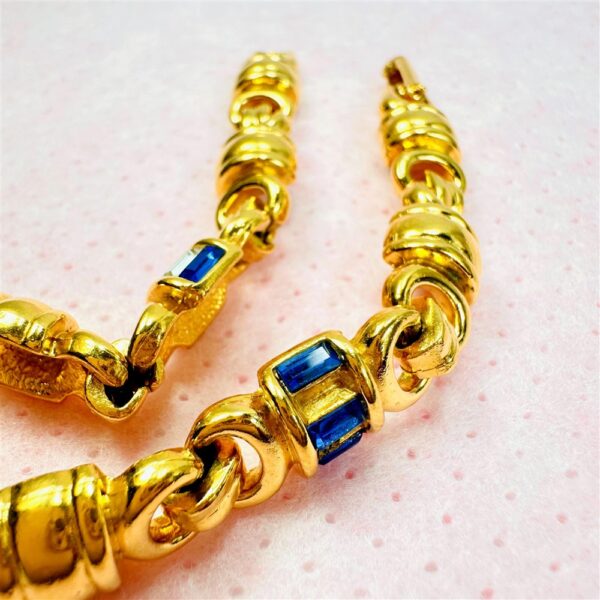 0936-Vòng tay nữ-14K Gold plated & crystal bracelet-Khá mới5
