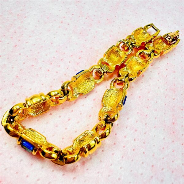 0936-Vòng tay nữ-14K Gold plated & crystal bracelet-Khá mới6