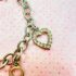 0949-Vòng tay nữ-Stainless steel & crystal heart bracelet-Khá mới4