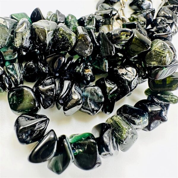 0865-Dây chuyền nữ-Natural dark green gemstone necklace7