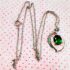 0827-Dây chuyền nữ-Silver pendant & emerald gemstone necklace11