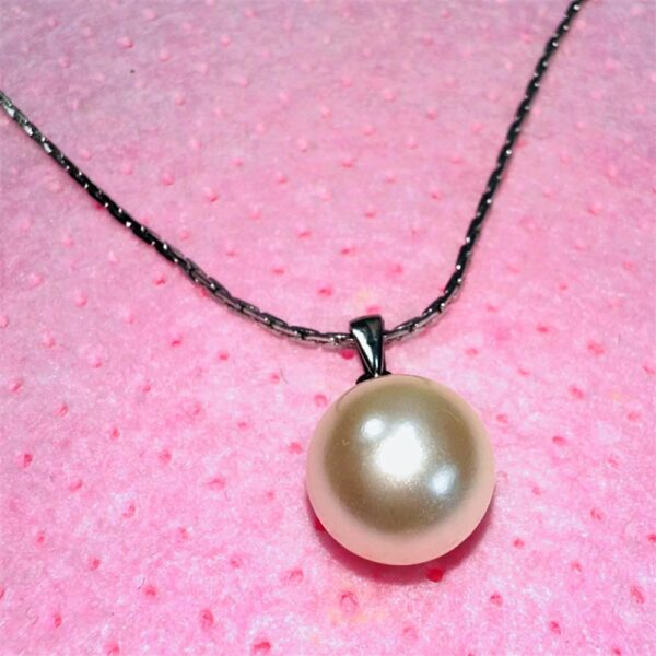 0819-Dây chuyền nữ-Silver color & faux pearl necklace4