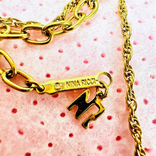 0758-Dây chuyền nữ-Nina Ricci gold plated & crystal necklace5