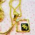 0797-Dây chuyền-Gold color & gold flower pendant necklace6