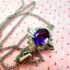 0793-Dây chuyền nữ-Silver color & amethyst gemstone necklace6