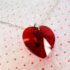 0876-Dây chuyền nữ-Swarovski red crystal heart necklace2