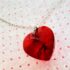 0876-Dây chuyền nữ-Swarovski red crystal heart necklace3