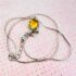 0750-Dây chuyền-Silver color & Citrine gemstone necklace5