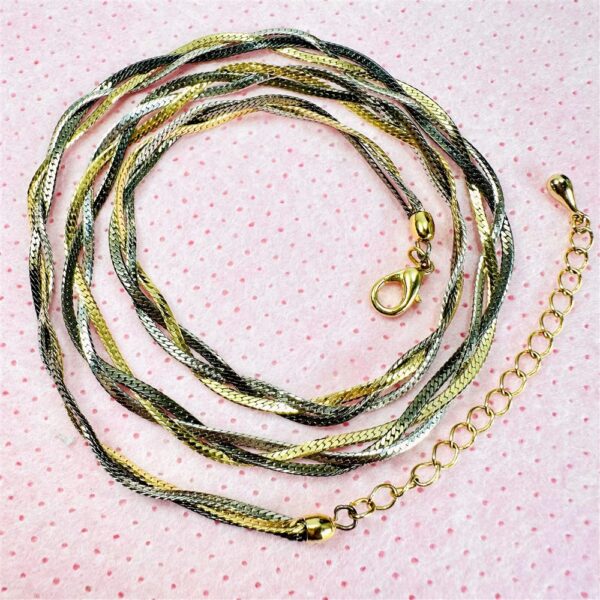 0828-Dây chuyền nữ-3 colours stainless steel necklace4