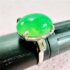 0995-Nhẫn nữ-Silver & Green Chalcedony gemstone ring2