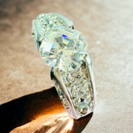 0754-Nhẫn nữ-Crossfor Silver & CZ gemstone Shining Star Ring