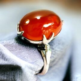0994-Nhẫn nữ-SilverG & Carnelian Agate gemstone Ring