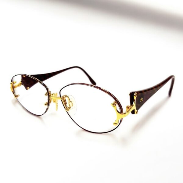 0700-Gọng kính nữ-Khá mới-POLARIS rimless eyeglasses frame0