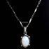 0785-Dây chuyền nữ-Faux opal necklace0