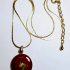 0788-Dây chuyền nữ-Red pendant necklace1