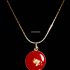 0788-Dây chuyền nữ-Red pendant necklace0