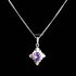 0793-Dây chuyền nữ-Amethyst crystal necklace0