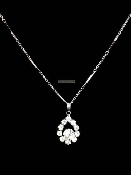 0795-Dây chuyền nữ-Crystal teardrop necklace0