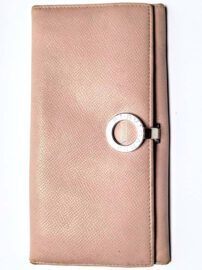 1654-Ví dài nữ-BVLGARI pink bifold wallet