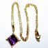 0802-Dây chuyền nữ-Amethyst gem stone necklace1