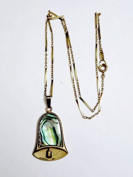 0804-Dây chuyền nữ-Paua shell pendant necklace1